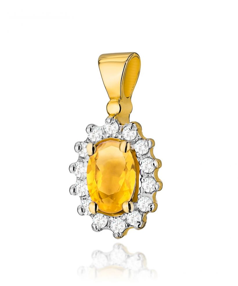 Zawieszka Bonore ze Złota próby 585 z cytrynem 0,6 ct