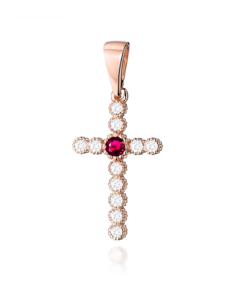 Zawieszka Bonore ze Złota próby 585 z rubinem 0,15 ct