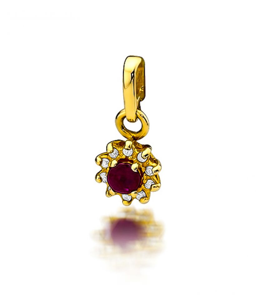 Zawieszka Bonore ze Złota próby 585 z rubinem 0,15 ct