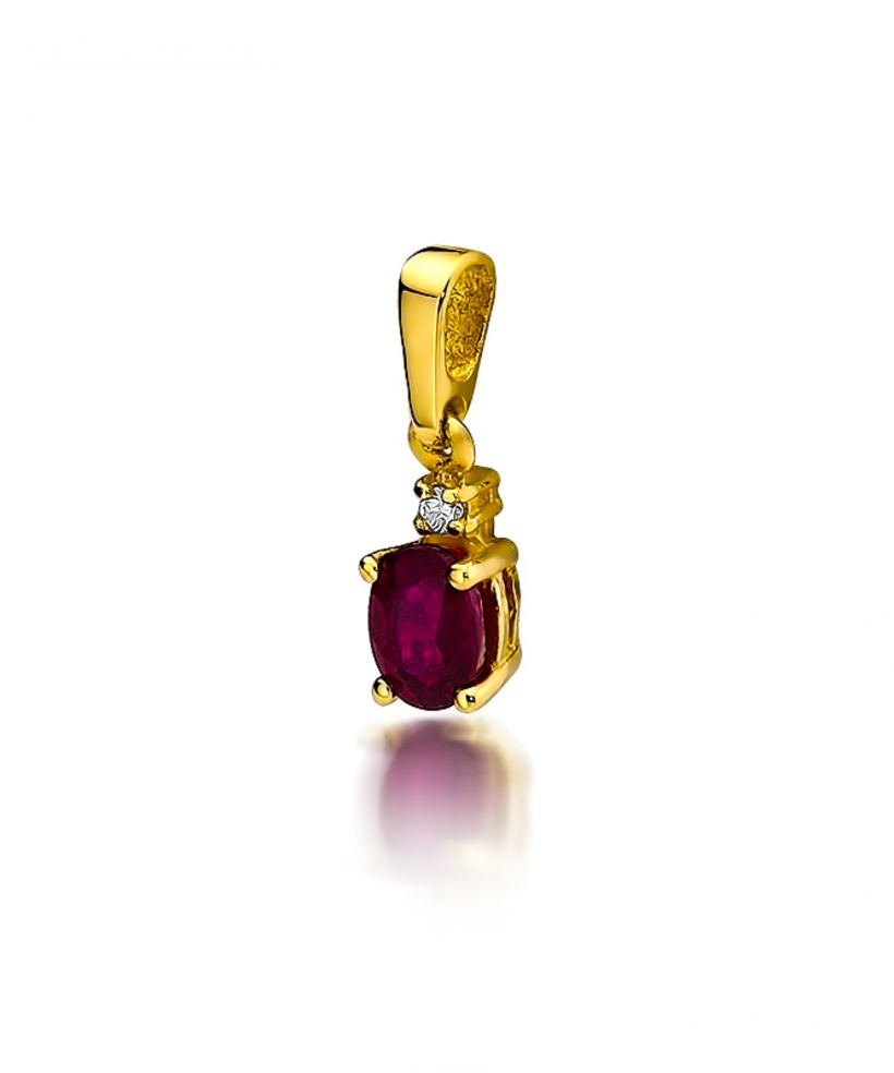 Zawieszka Bonore ze Złota próby 585 z rubinem 0,6 ct