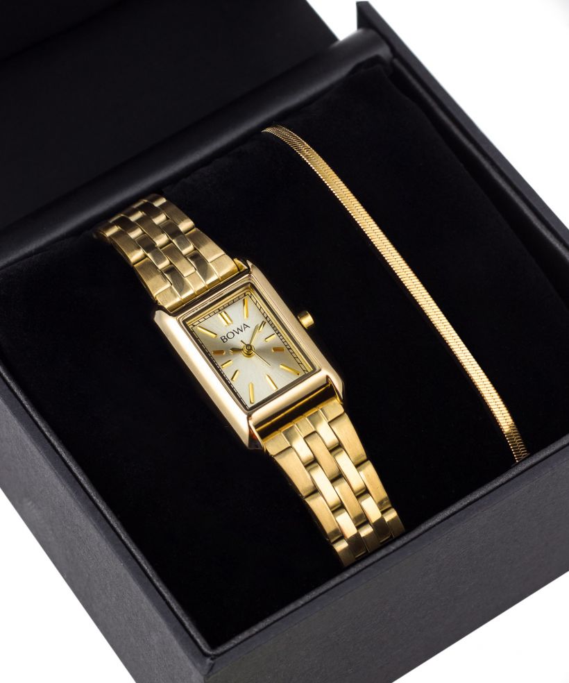 Zegarek damski BOWA Paris Full-Gold Steel 20 Gift Set