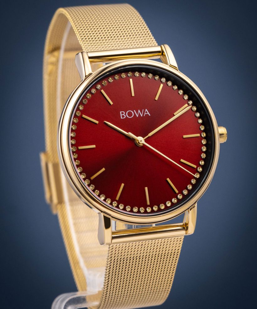 Zegarek BOWA Rio Red-Gold Mesh 38