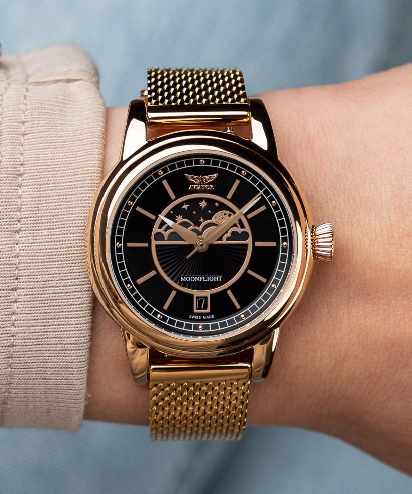 Zegarek damski Aviator Douglas Moonflight Limited Edition
