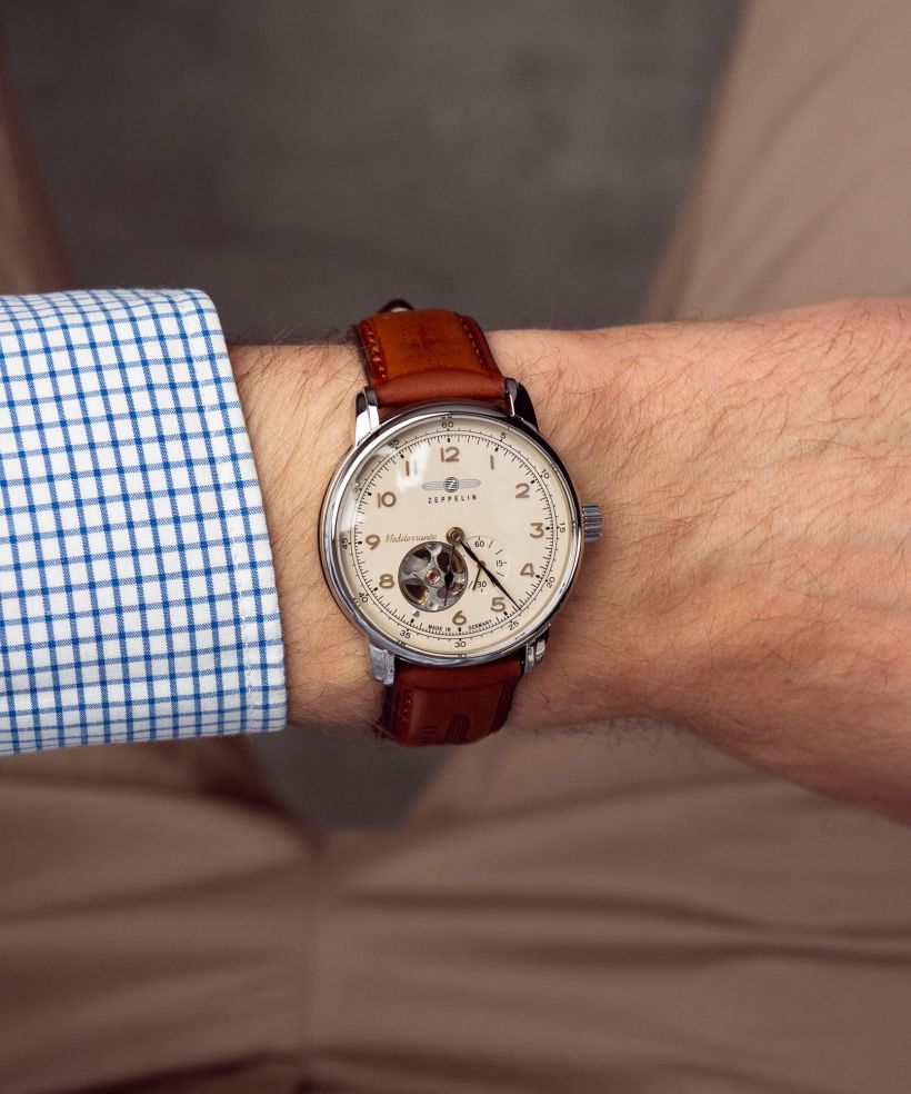 Zegarek męski Zeppelin Mediterranee Open Heart Automatic