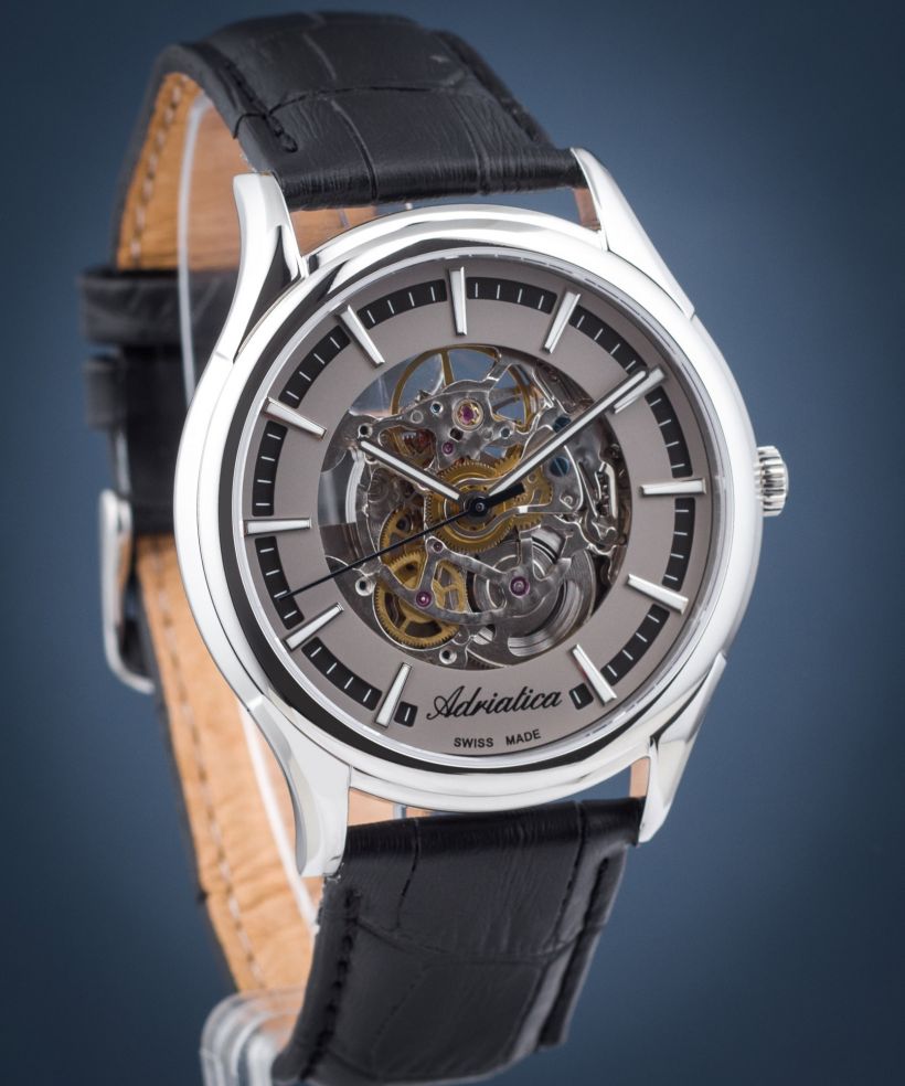Zegarek męski Adriatica Automatic Skeleton SET