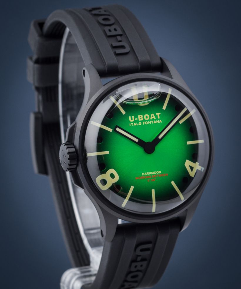 Zegarek męski U-BOAT Darkmoon 40mm Green PVD Soleil