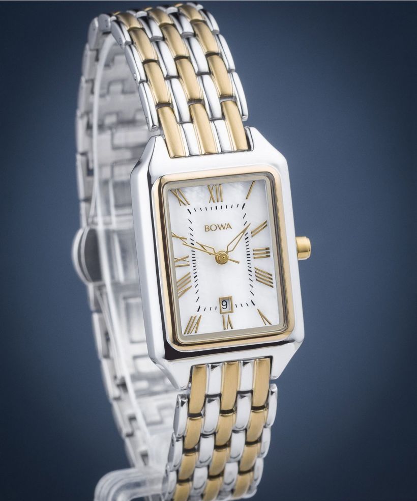 Zegarek damski BOWA Barcelona Pearl Gold Steel 23