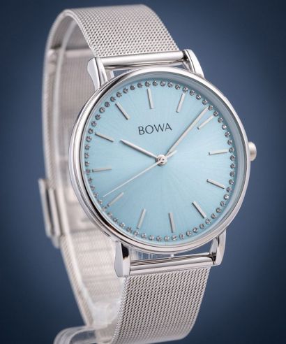 Zegarek BOWA Rio Ice-Blue Silver Mesh 38