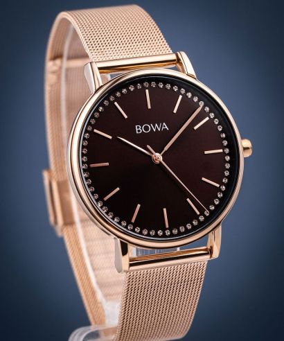 Zegarek BOWA Rio Brown-Rose Gold Mesh 38