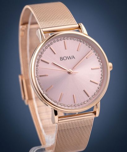 Zegarek BOWA Rio Full Rose Gold Mesh 38
