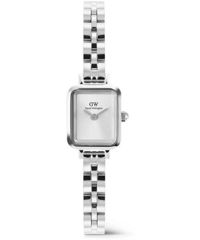 Zegarek damski Daniel Wellington Quadro Mini Arch 3-link White Sunray Silver