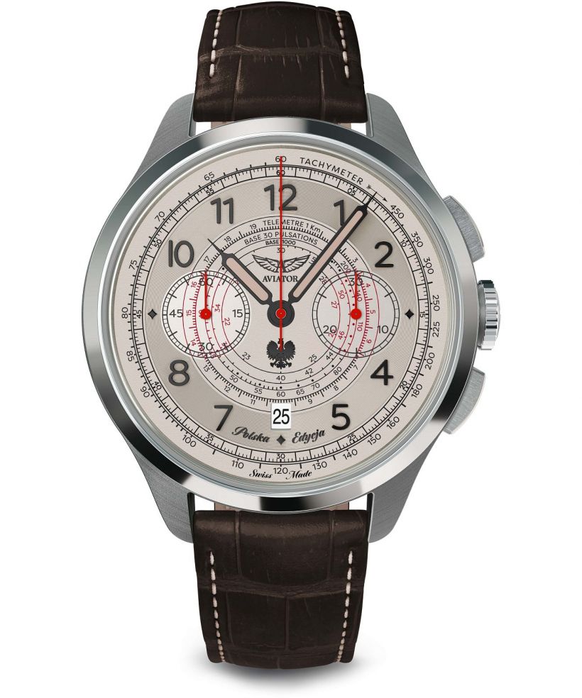 Zegarek męski Aviator Heritage Chronograph Trimeter Polska Edycja Limitowana