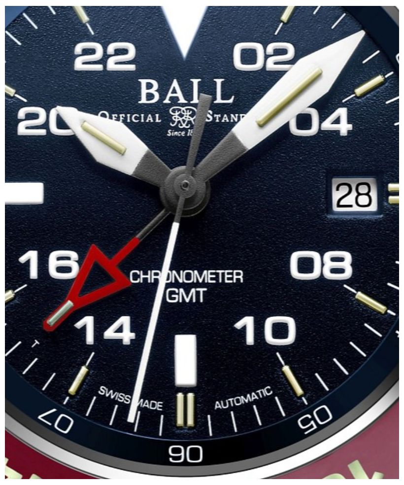 Zegarek męski Ball Engineer Hydrocarbon AeroGMT II Automatic Chronometer 											