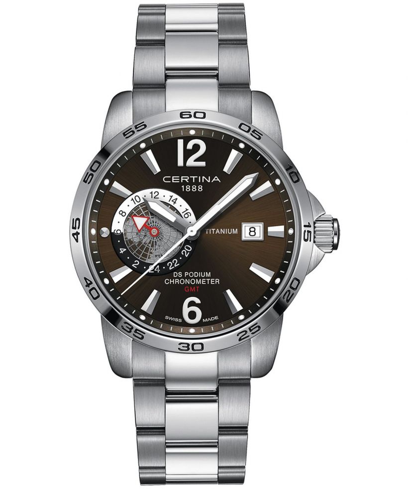 Zegarek męski Certina DS Podium Titanium GMT