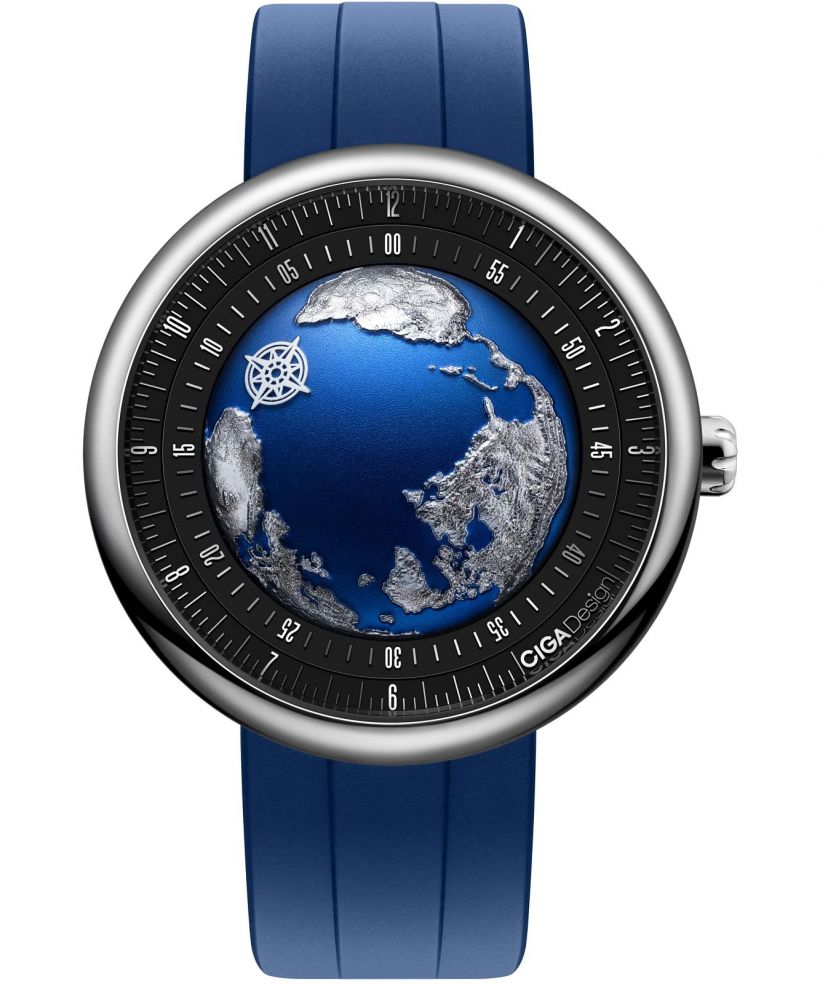 Zegarek męski Ciga Design U Series Blue Planet II Atlantic Titanium Automatic GPHG 2021