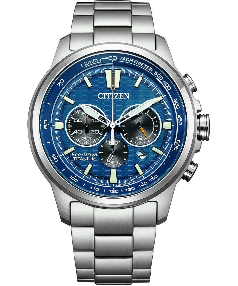 Zegarek Męski Citizen Eco-Drive Super Titanium Motor Chronograph