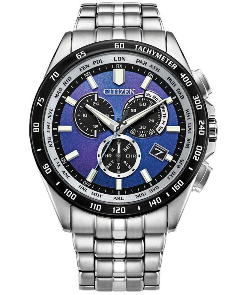 Zegarek męski Citizen Radio Controlled Unite With Blue Chronograph Solar Limited Edition