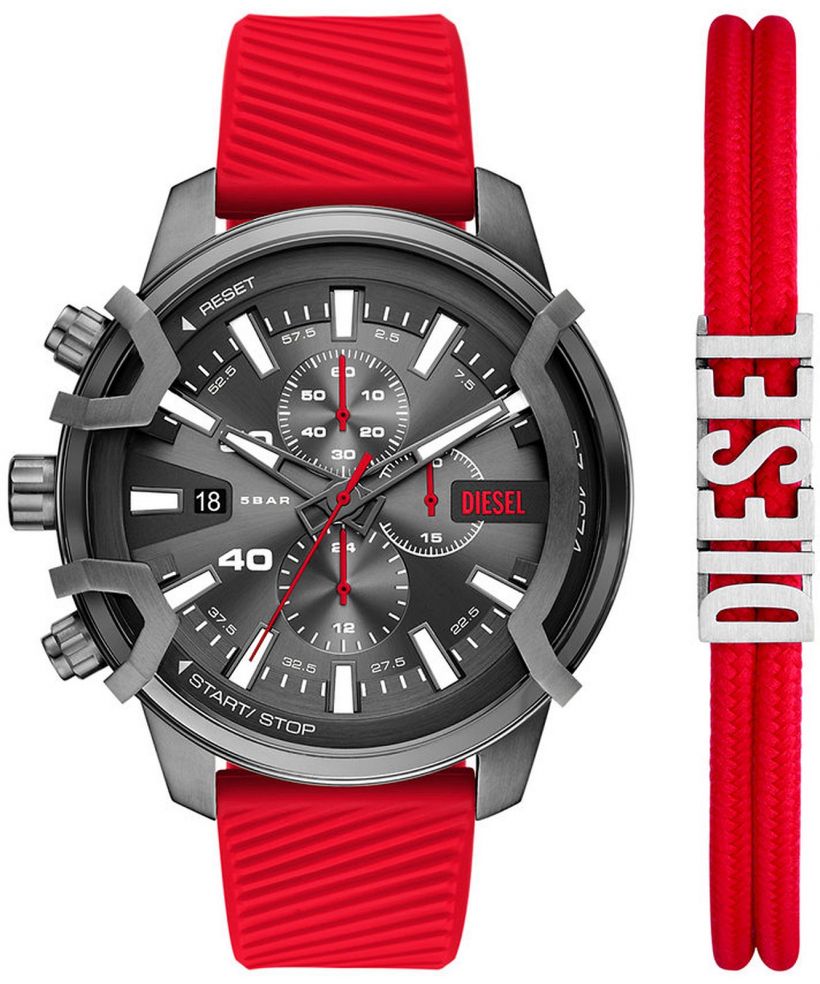 Zegarek męski Diesel Griffed Chronograph SET