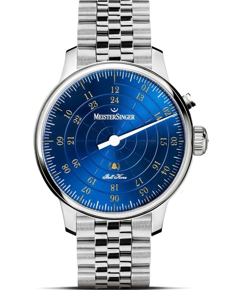 Zegarek męski MeisterSinger Bell Hora Medium Blue with Gold
