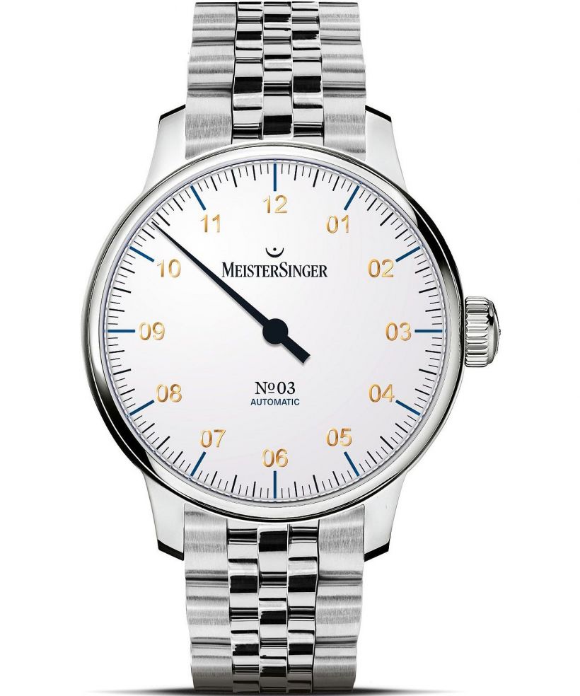 Zegarek męski MeisterSinger N°03 White Automatic