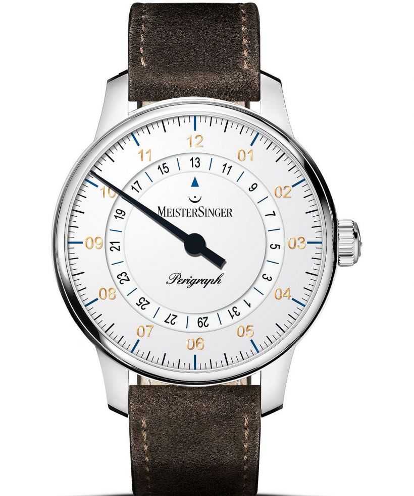 Zegarek męski MeisterSinger Perigraph - 38mm White