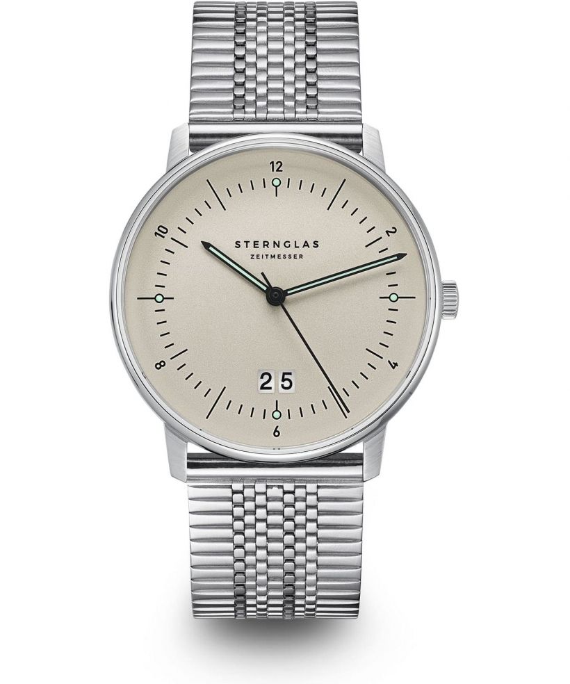 Zegarek męski Sternglas Naos Big Date Alabaster