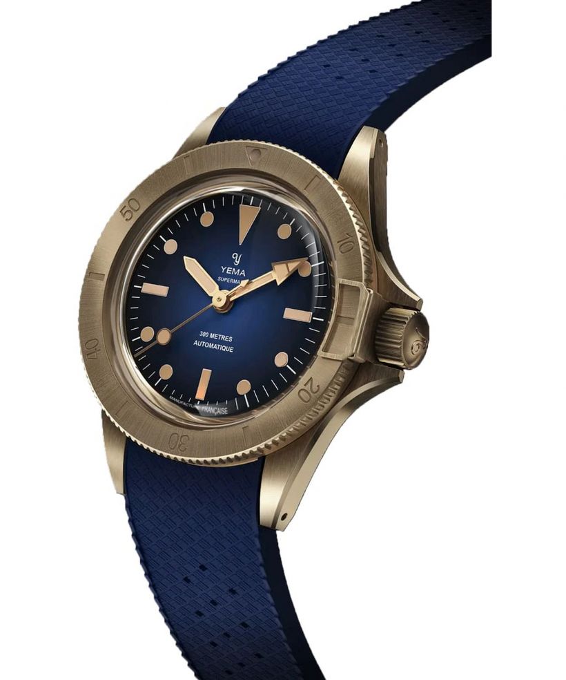 Zegarek męski Yema Superman Bronze CMM.10 Blue Limited Edition