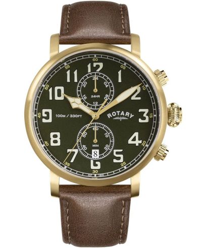 Zegarek męski Rotary Heritage Pilot Chronograph