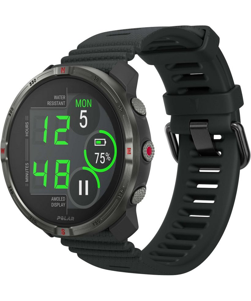 Zegarek sportowy Polar Grit X2 Night Black
