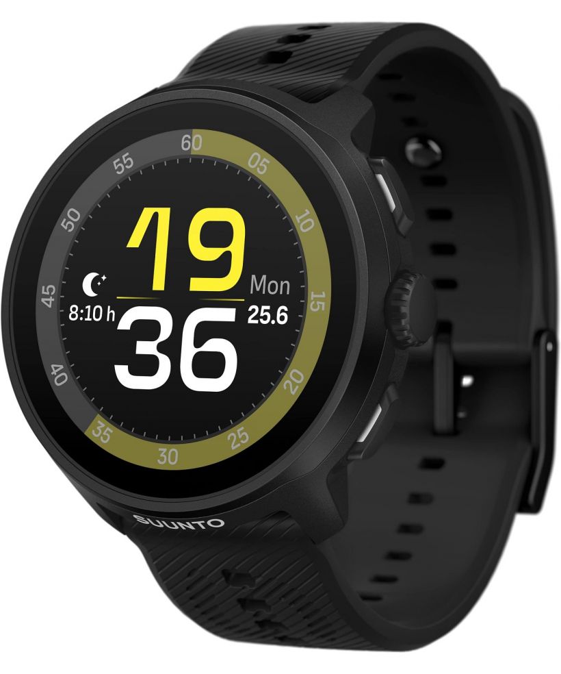 Zegarek multisportowy Suunto Run All Black Silicone Strap