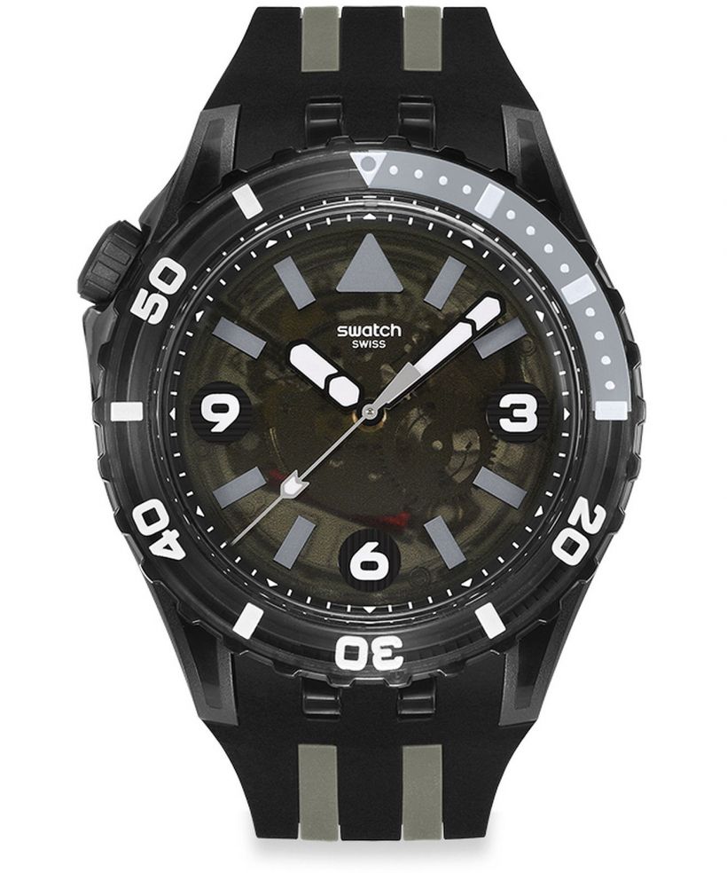 Zegarek Swatch Scubaqua Black Sea Nettle Skeleton