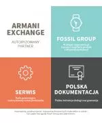 Bransoletka Armani Exchange Logo Chains Padlock AXG0129710