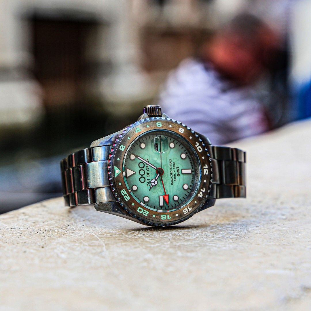 Zegarek męski Out Of Order Swiss GMT Venezia