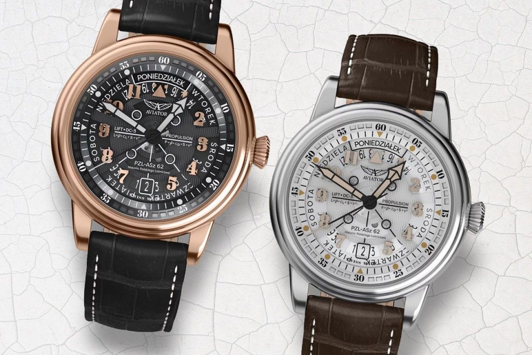 Zegarek męski Aviator Douglas Day-Date Polish Limited Edition
