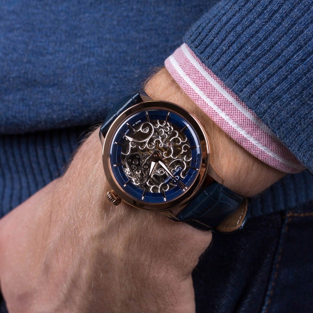 Zegarek męski Carl von Zeyten Triberg Skeleton Automatic