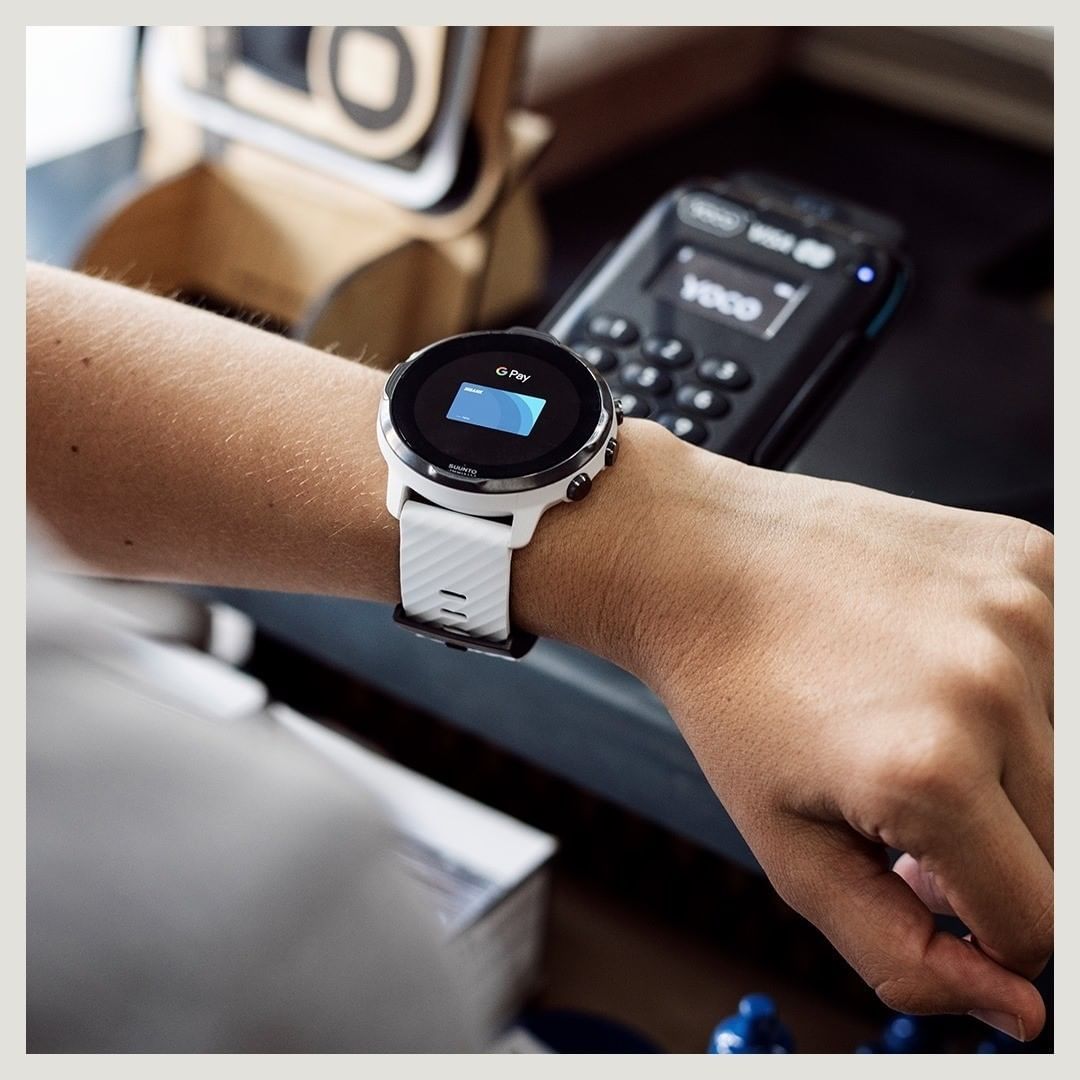 Zegarek smartwatch Suunto 7 White Burgundy Wrist HR GPS