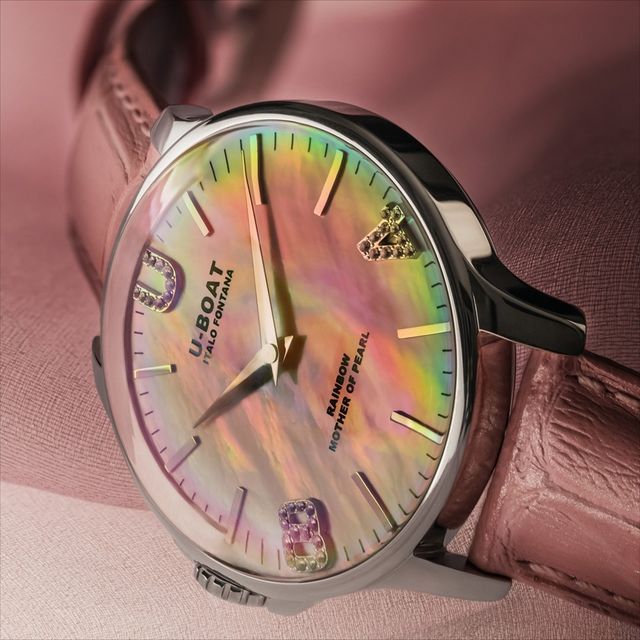 Zegarek damski U-BOAT Rainbow 38 Pink SS