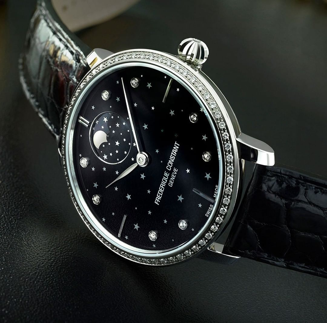 Zegarek damski Frederique Constant Moonphase Stars Manufacture Automatic