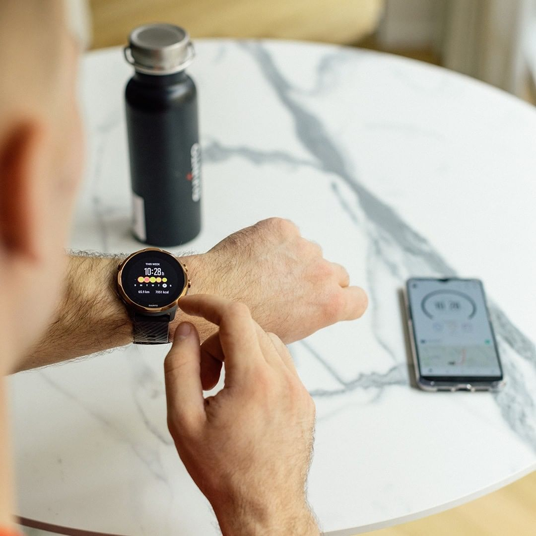 Zegarek smartwatch Suunto 7 Graphite Copper Wrist HR GPS