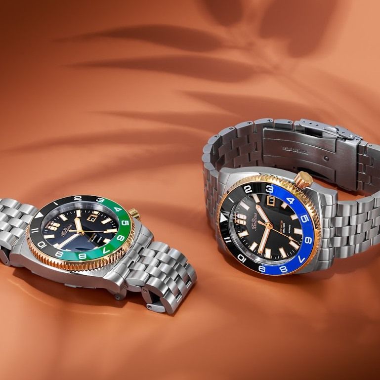 Zegarek męski Balticus Deep Water Black-Green Bicolor SET Limited Edition
