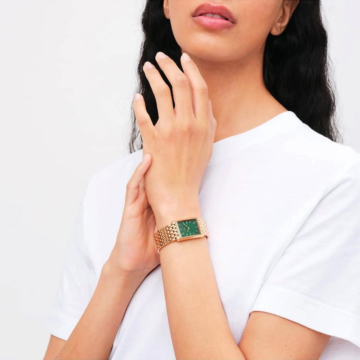 Zegarek damski Daniel Wellington Bound 9-Link Emerald Sunray 22