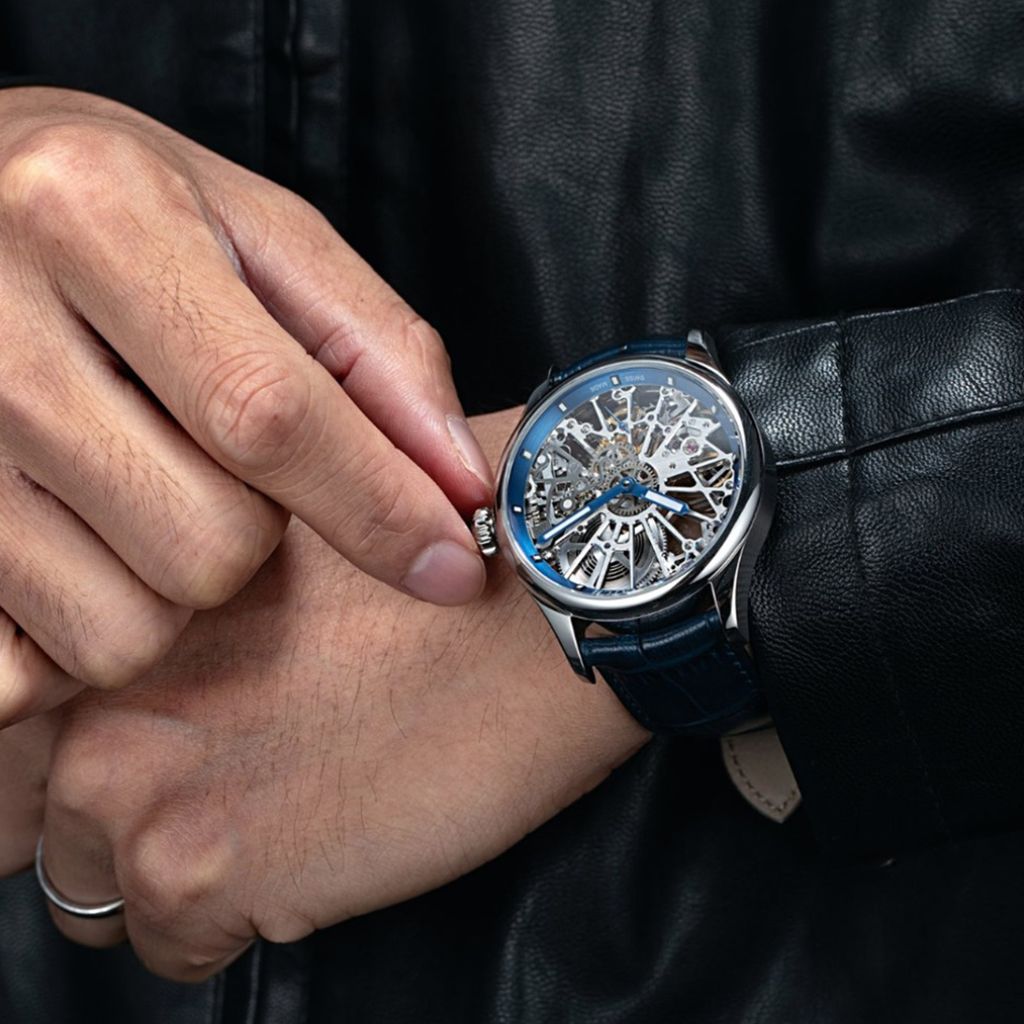 Zegarek męski Aerowatch Renaissance Skeleton Cobweb
