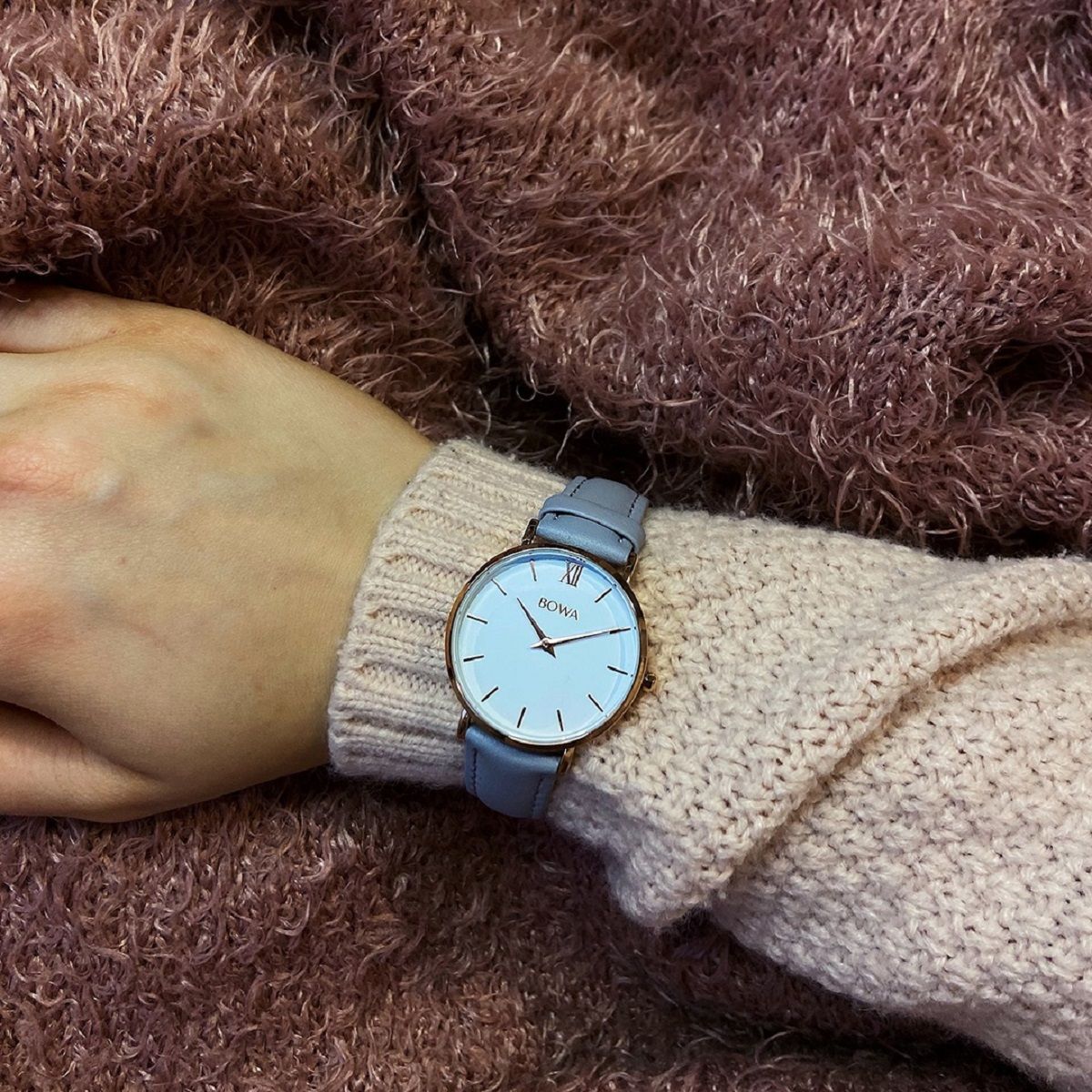Zegarek damski BOWA London Rose-Gold Grey 33