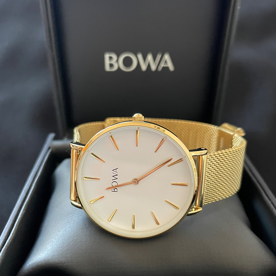Zegarek BOWA New York White-Gold Mesh 38