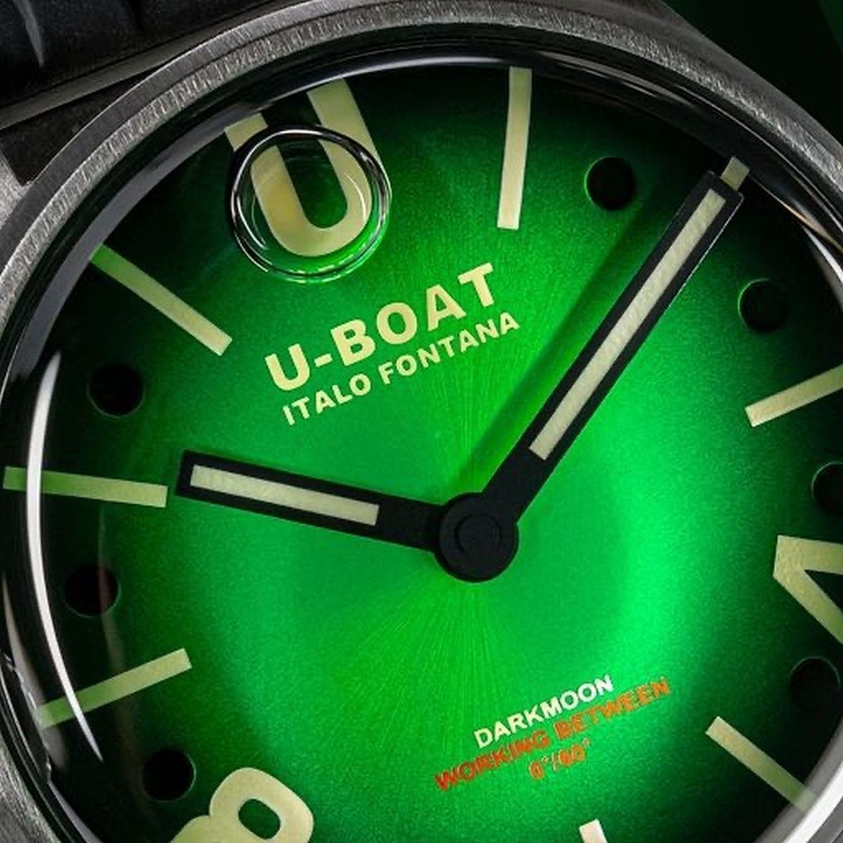 Zegarek męski U-BOAT Darkmoon Green SS Soleil
