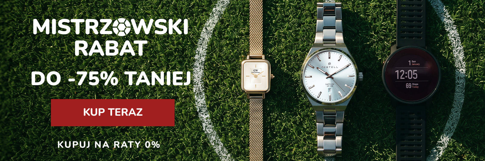 Wyprzedaż Fabryka Zegarków do -75%