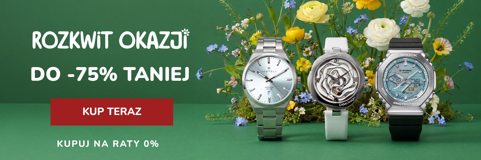 Wyprzedaż Fabryka Zegarków do -75%