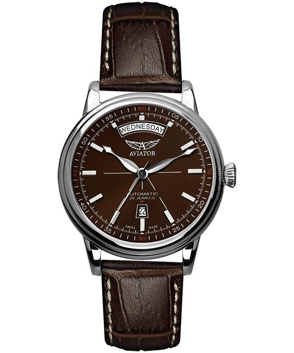 Zegarek męski Aviator Douglas Day-Date V.3.20.0.141.4 Automatic Limited Edition