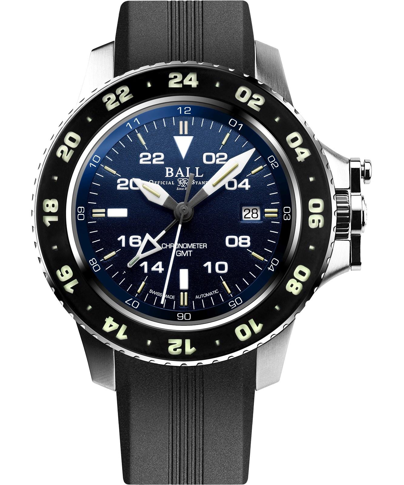 Zegarek męski Ball Engineer Hydrocarbon AeroGMT II Automatic Chronometer 	DG2018C-PC-BE	