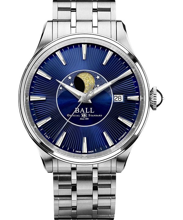 Zegarek męski Ball Trainmaster Moon Phase Automatic